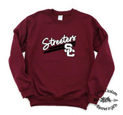 Streeters SC Diagonal Design Crew Neck Sweatshirt (Youth and Adult)